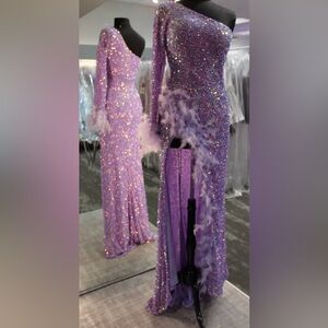 Rachel Allen size 2 lavender pageant prom formal NWT